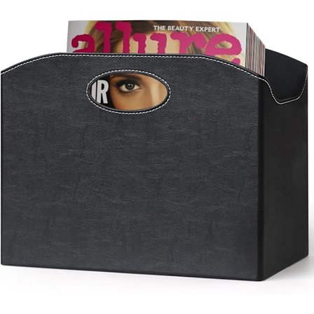 Moderne magasinholder med håndtag - Sammenklappelig - Læder - Robust og holdbar