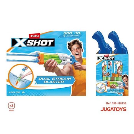 Vandpistol - FIDGET CUBE BY ANTSY LABS - X-Shot Small Quad Stream Blaster - Multifarvet - 13,2 x 40,2 x 5,3 cm