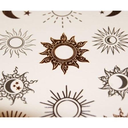 Midlertidige tatoveringer - Sol & Måne - Forgyldning