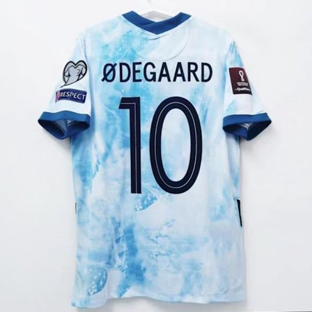2021 Norge VM Kvalifikations Trøje Nr. 9 Haaland Nr. 11 Ødegaard – Børne- & Voksenstørrelser-M