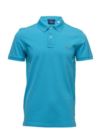 Original Pique Ss Rugger Polos Short-sleeved Sininen GANT