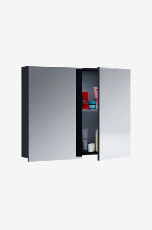 VCM - Spejlskab 80cm Vcb 1 - Sort - Hylder & opbevaring - Fra Homeroom