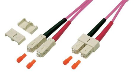 EFB ELEKTRONIK Duplex Jumper SC-SC 50/125,OM4,LSZH,violett,3.0mm,0,5m
