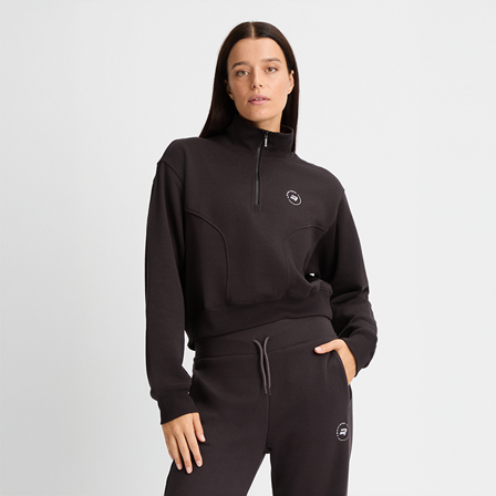 Röhnisch Sweatshirt med Lynlås Sort