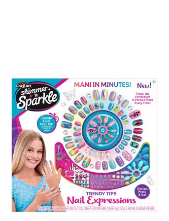 Shimmer N Sparkle Trendy Tips Nail Expressions Toys Role Play Fake Makeup & Assecories Multi/patterned SHIMMER N SPARKLE