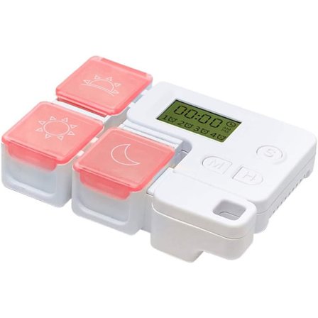 1 styck (Rosa) Medicinpåminnelse upp till 7 dagar för att påminna om intag