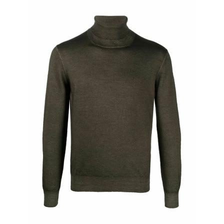 Tagliatore Strik Turtlenecks Grøn, Herre Rullekraver, Størrelse: 2XL