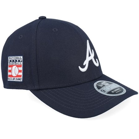 New Era - Atlanta Braves MLB Hall Of Fame 9FORTY M-Crown Navy/White Adjustable Adjustable Blue Cap - MLB @ Hatstore