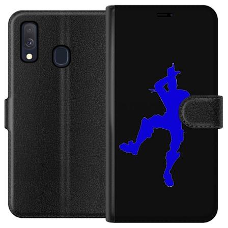 Samsung Galaxy A40 Tegnebogsetui Fortnite Blå Dans