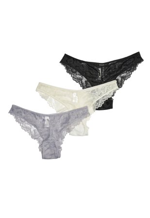 BUBBLEROOM 3-pack Bessie Lace Brief White / Blue-lilac / Black Klær