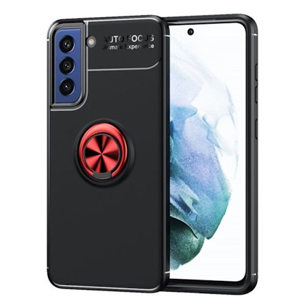 Ringo Etui Samsung Galaxy S21 FE - Svart / Rød