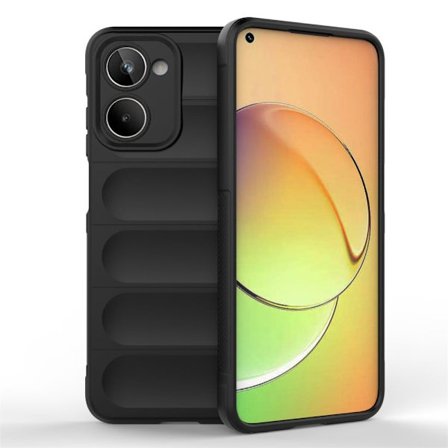 Blødt grebsformet cover til Realme 10 4G - Sort