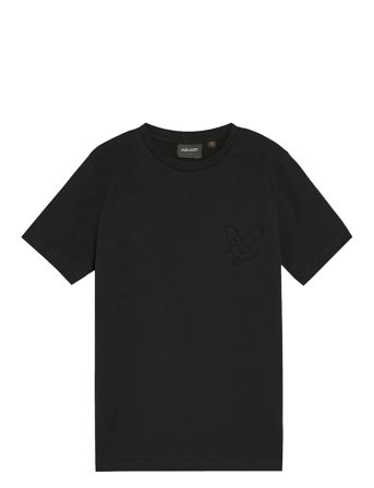 Lyle & Scott Embossed Eagle T-Shirt - Black - 134-140