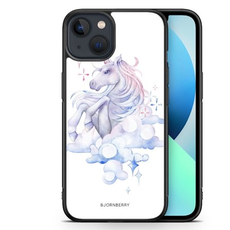 Bjornberry Skal iPhone 13 Mini - Vattenfärg Enhörning