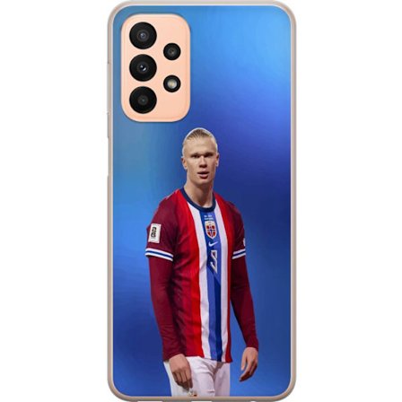 Kompatibelt Mobildeksel til Samsung Galaxy A23 5G Erling Haaland Manchester City Norge fotball angriper toppspiller utrolig målproduksjon kraftig rask