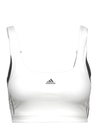 Powerimpact Luxe Training Medium-Support Hiit Bra Lingerie Bras & Tops Sports Bras - ALL Valkoinen Adidas Performance