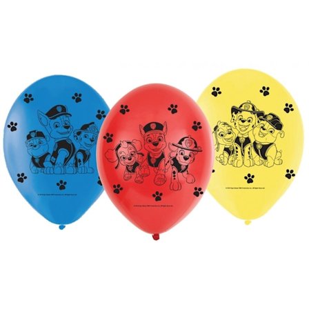 Paw Patrol hjältar ballonger, 6 st 9 tum (22,8 cm)