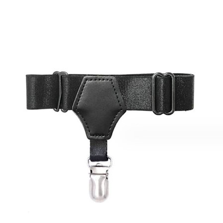 Naisten seksikäs punk gootti PU-nahkainen joustava sukkanauha jalan reisirengas C