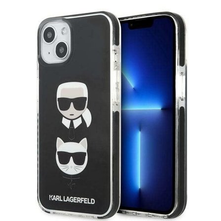 Karl Lagerfeld Karl&Choupette hodetui for iPhone 13 - Svart