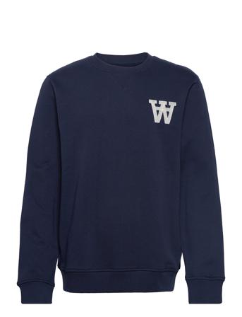 Tye Aa Sweatshirt Sweat-shirt Tröja Blå Double A By Wood Wood