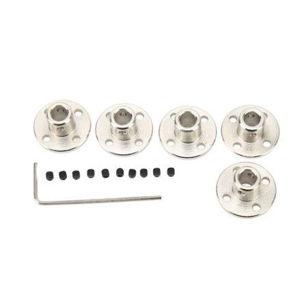 5 stk. 6 mm Flange Akselkobling Flangekobling Konnektor Stiv Guide Model Kobling Tilbehør Akselakse Fittings til RC Modelmotorer