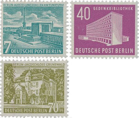 Berlin 1954 - MICHEL 121-123 - Postfrisk