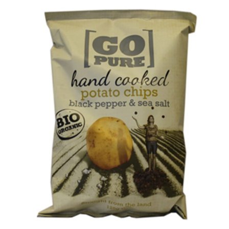 Yellow Chips Chips med salt og peber Pure Chips Ø 125 g, Helse & Madvarer, Snacks, Chips & Kiks