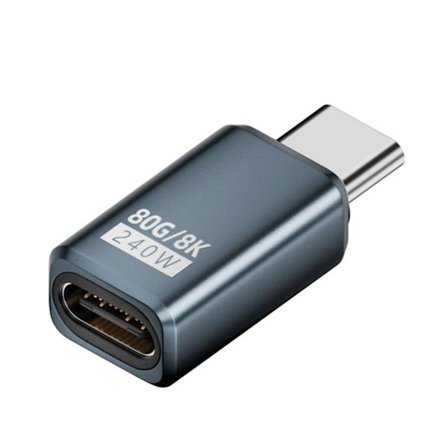 USB Type C -sovitin 240 W 80 Gbps 8K@60 Hz Thunderbolt4/5-laitteille tehokkaaseen tiedonsiirtoon