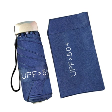 Ny Bærbar Mini Paraply Foldbar Paraply Letvægts Kompakt Rejseparaply 5-Fold Paraply Så