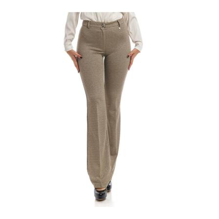 Liu Jo Straight Broek , Beige , Dames , Maat: L