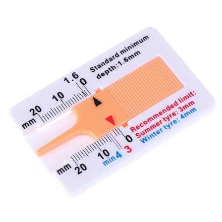 0-20MM bildekk dekk mønsterdybdemåler målerverktøy