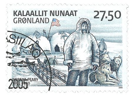 Grønland Ekspedition III - Stemplet frimærke
