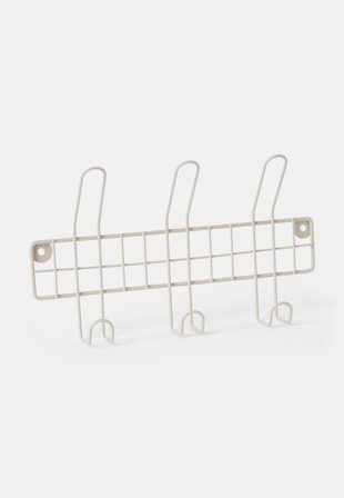 Åhléns Home Kroklist KOSTER 3 krokar & hängare Beige ONESIZE
