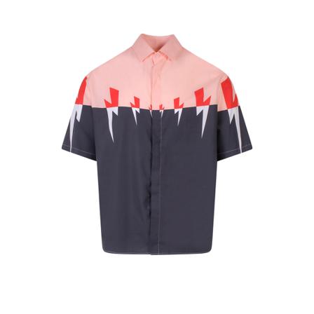 Neil Barrett Shirt Bcm064Ss021S Pink, Herre Skjorter