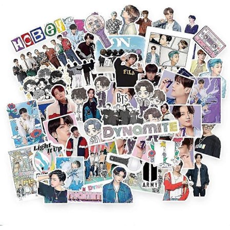 Bts Klistermärkepaket Bts 77st-132st Map Of The Soul On Klistermärkepaket Tecknade Vattentäta Vinyl Klistermärken För Laptop Dynamite Klistermärke 