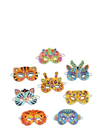 Jungle Animals Toys Creativity Drawing & Crafts Craft Stickers Multi/mønstret Djeco