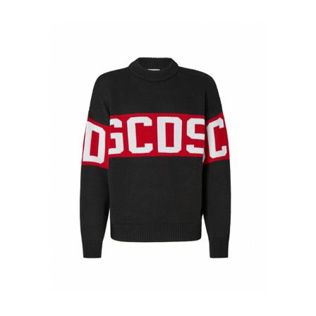 Gcds, Logo Sweater Zwart, Heren, Maat:M