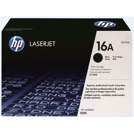 HP TONER 16A (Q7516A) musta - aito värikasetti HP LaserJet 5200 -tulostimille