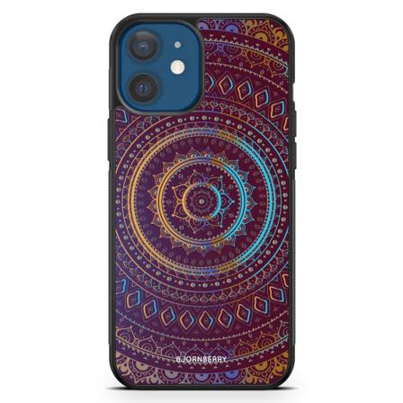 Bjornberry Hårdskal Iphone 12 - Lila/guld Mandala