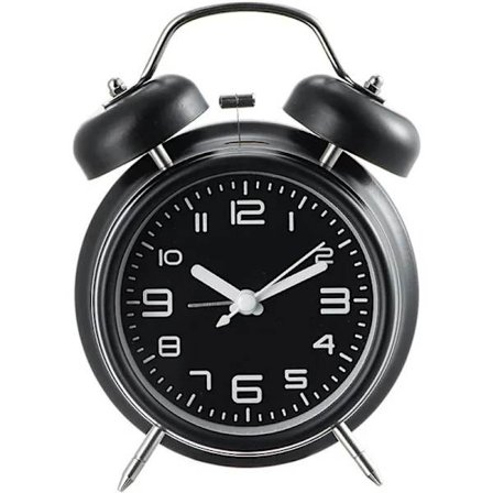 Superhøy vekkerklokke for voksne som sover tungt, stille uten tikking