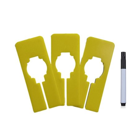 10 STK Klær Størrelsesdeler Hengende Organizer GUL