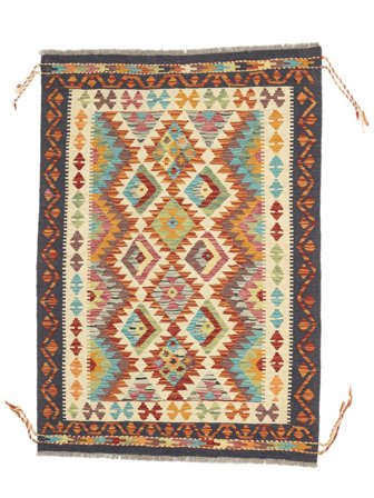 Kilim Afghan Old Style Rug Oriental Brown/Black (Wool, Afghanistan)