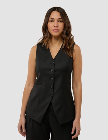 Shaping New Tomorrow - Female - Skye Long Vest - Black - M