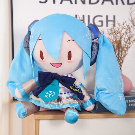 Söt japansk anime Hatsune Miku mjuk plyschdocka