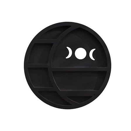 Halvmåne Hylde Til Krystaller Krystal Hylde Display Til Væggen, Måne Vægdækning Månefase Vægdækning Til Soveværelse (FMY)