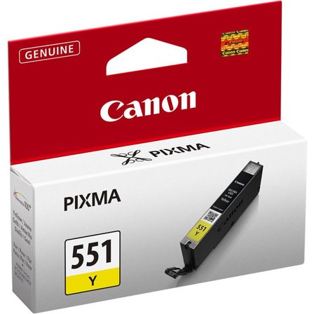 CANON Bläckpatron, PIXMA CLI-551 Y, 4542B001, ChromaLife100+, gul, singelförpackning - Lyreco - Toner och bläck - Bläckpatroner - Bläckpatroner Canon