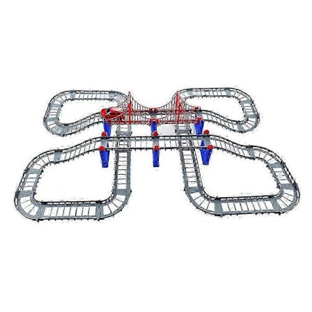 2025 Elektrisk Togbane Sæt Pædagogisk Legetøj Børn DIY Samlesæt Legetøjsbane og Elektrisk Bil Tilfældig Farve[D]