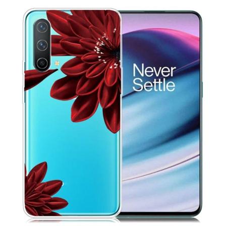 Deco OnePlus Nord CE 5G Suojakotelo - Punainen Flower Red