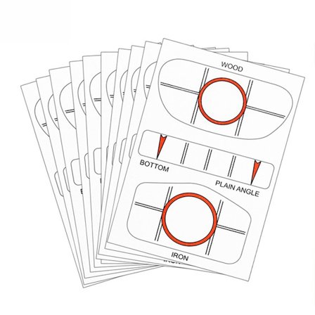 10 kpl Golf Driver Impact Tape Golfmailatarrat PUNAINEN