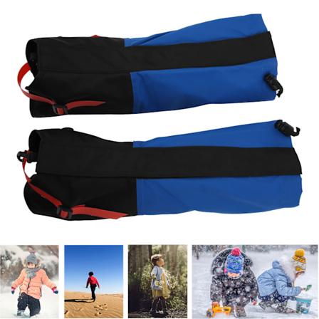 Børns ørkensandsikre skoovertræk Leggings Gaiters Støvleovertræk til vandreture ridning (blå)